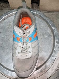 Sneakers - Grey, Blue &amp; Orange - Size Unknown