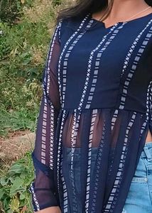 Blue Side Cut Kurta 💙