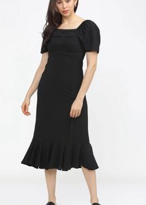 Chic Black Midi Dress