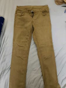 Khaki Slim Fit Casual Pants