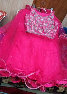 Rose Pink Beautiful Lehenga