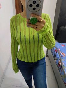 Cute Mesh Top