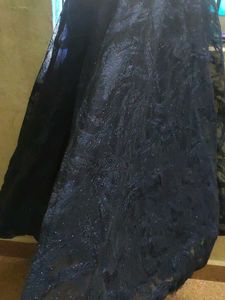 Elegant Navy Blue Ethnic Gown