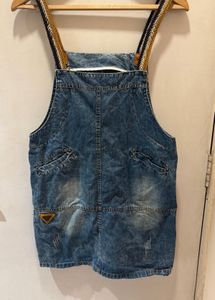 Denim Dungaree Dress