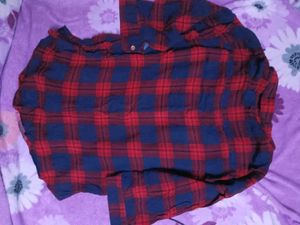 Women Shirt With Attached Top .