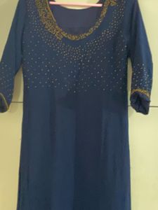 Elegant Navy Blue Dress