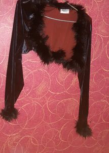 Velvet Fur Shrug