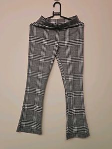 Formal Black And White Pattern Pants
