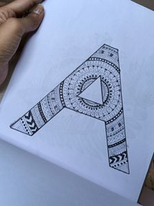 A Letter Mandala Art