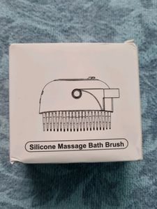 Silicone Bath Brush w Soap Dispenser Body Scrubber