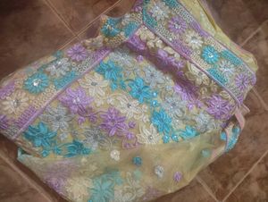 FESTIVE NET SAREE