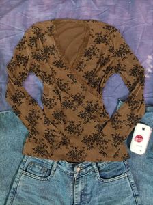 y2k, vintage mesh top