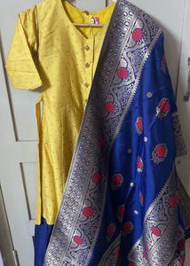 Ethnic Dress With Rich Elegant Dupatta