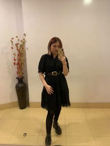 Black Eyelet Midi Dress🖤