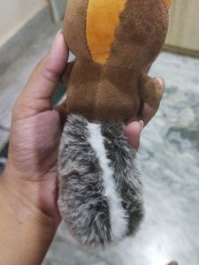 Set Of 3 Cute Suffted Squirrels Key Chain.