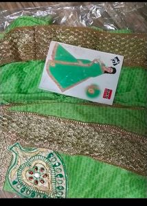 Beautiful Saree Best For Function Attached Blouse