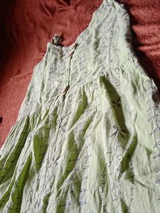 Green Embroidered Sundress