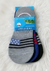 Pack of 3 - American Flag Low Cut Socks