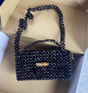 Beaded Black Handbag