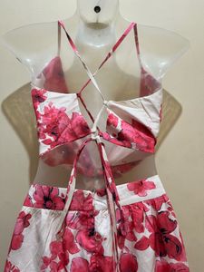 Shein Branded Pinterest Floral Cutout GoaMaxi Dres