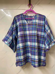 Comfy Cotton Checked Night Suit Set – 2XL