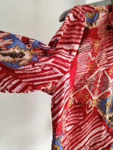 Printed Button Down Shirt