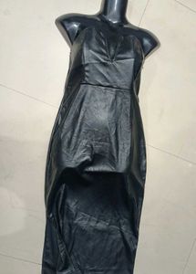 imported Sleek Black Faux Leather Premium Luxury D