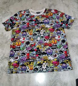 Cartoon Print T-shirt