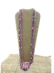 Beautiful Handmade Sequence Beads Three Lines Neck