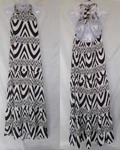Black &amp; White Maxi Dress