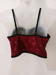 Sequin Crop Top