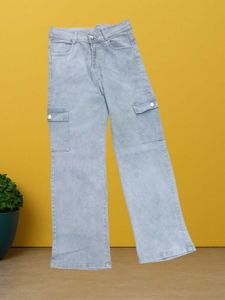 M@75 Size-28 Light Blue Wide Leg Jeans