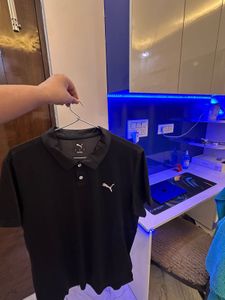 Black Puma Polo Shirt - Size Large