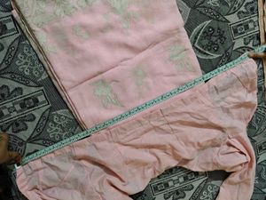 Pink Saree With Blouse
