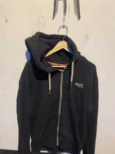 Superdry Black Zip-Up Hoodie
