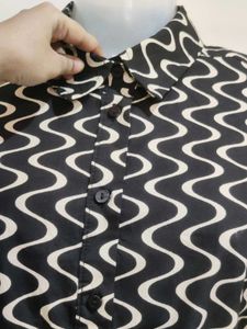 Patterned Shirt Dress