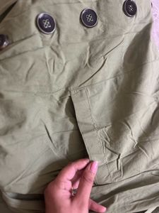 Olive Green A Line One piece