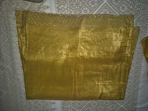 Mustard Embellished Saree with blouse