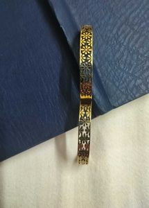Anti Tarnish Floral Open Bracelet/Bangle