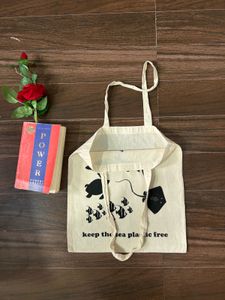 Canvas Tote Bag - Sea Life Design