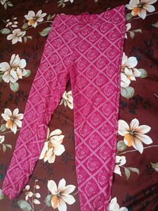 White &amp; Pink Printed Anarkali Kurta