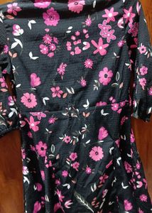 Floral Print Kids Girls Dress