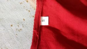 Red Embroidered Short Kurti