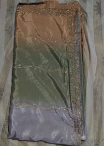 Elegant multicolour saree for party wear