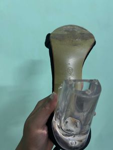 Black Heels with Ankle Strap