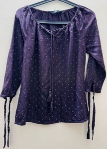 Purple Peasant Top