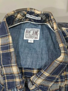Blue Plaid Flannel Shirt