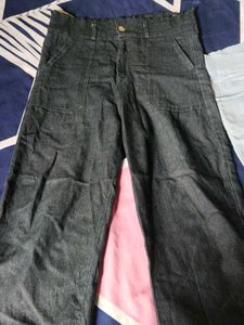 Wide Leg Denim Pants