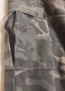 Women Comouflage Loose Fit Cargo Trousers
