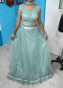 Sea Green Lehenga Choli